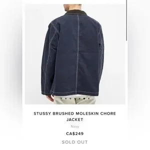 Stussy | Jackets & Coats | Stussy Brushed Moleskin Chore